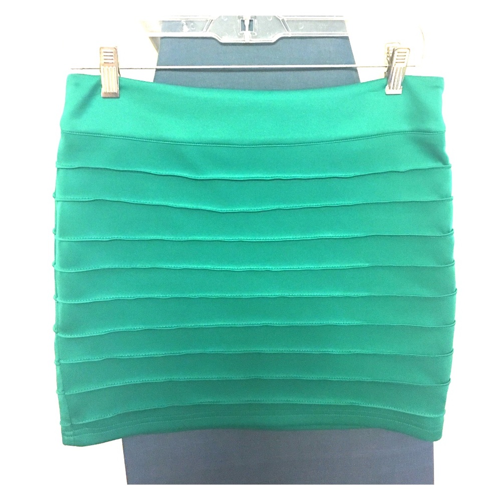 Emerald green skirt